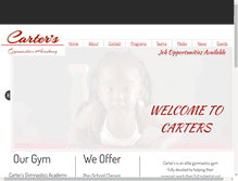 Tablet Screenshot of cartersgymnastics.org